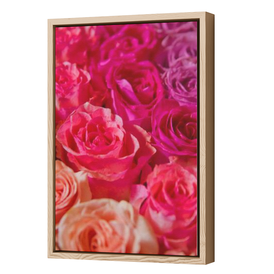 Thumbnail for Canvas - Wood Grain Floating Frame