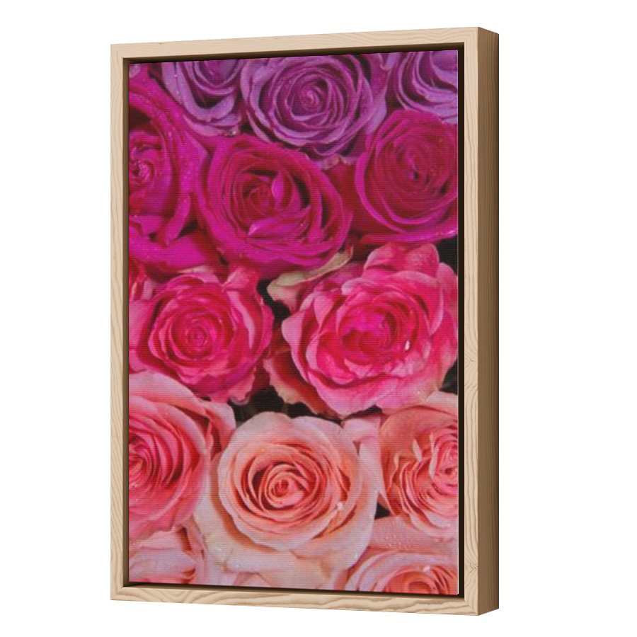 Thumbnail for Canvas - Wood Grain Floating Frame