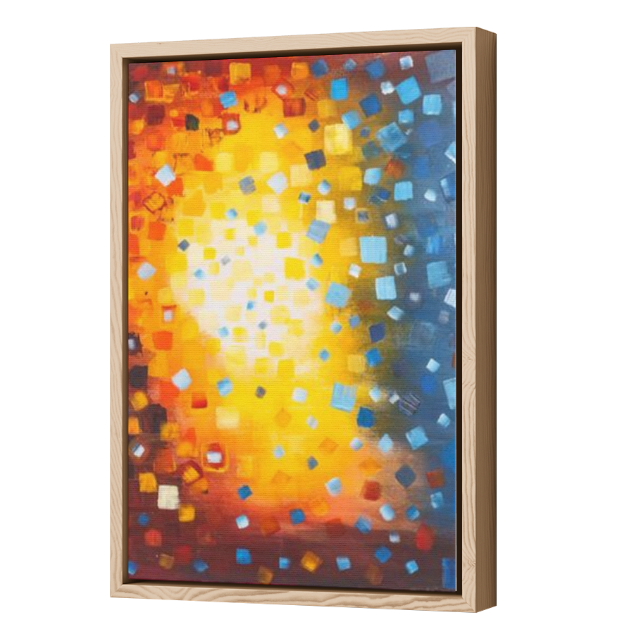 Thumbnail for Canvas - Wood Grain Floating Frame