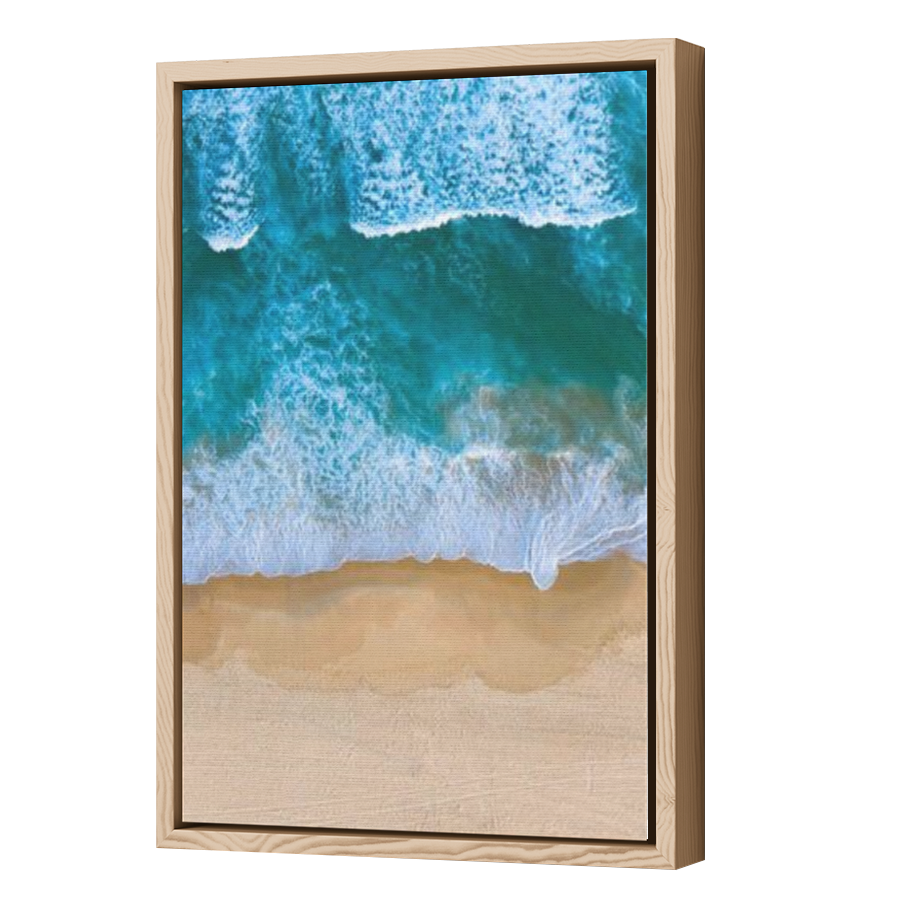 Thumbnail for Canvas - Wood Grain Floating Frame