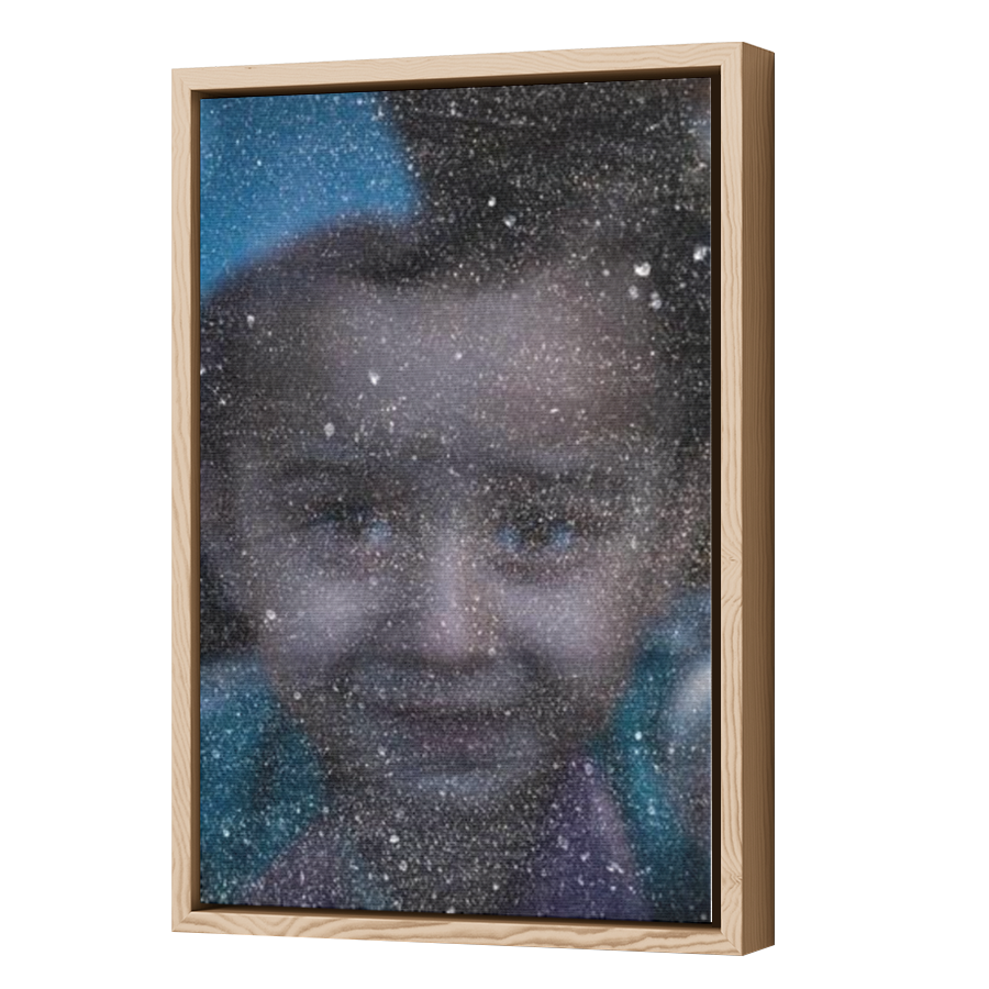 Thumbnail for Canvas - Wood Grain Floating Frame