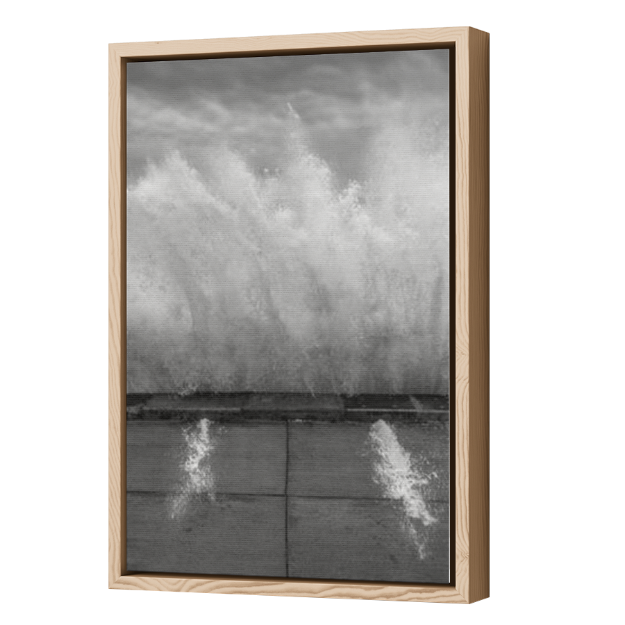 Thumbnail for Canvas - Wood Grain Floating Frame