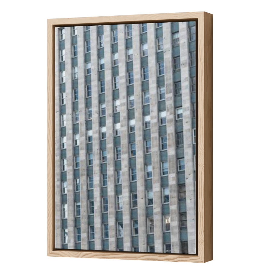 Thumbnail for Canvas - Wood Grain Floating Frame