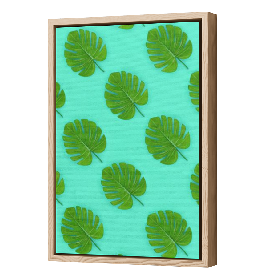 Thumbnail for Canvas - Wood Grain Floating Frame