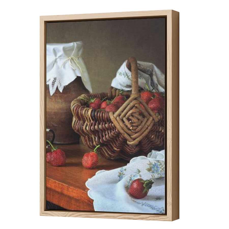 Thumbnail for Canvas - Wood Grain Floating Frame