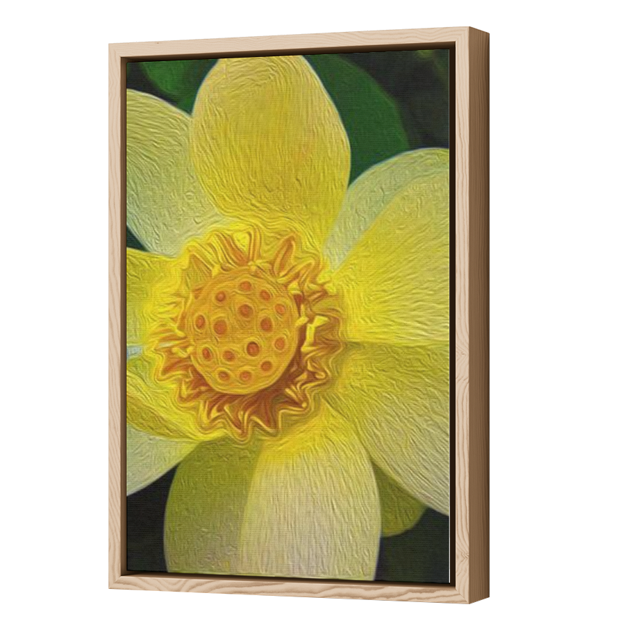 Thumbnail for Canvas - Wood Grain Floating Frame