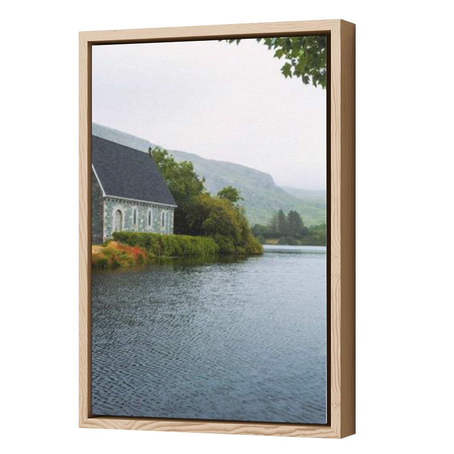 Thumbnail for Canvas - Wood Grain Floating Frame