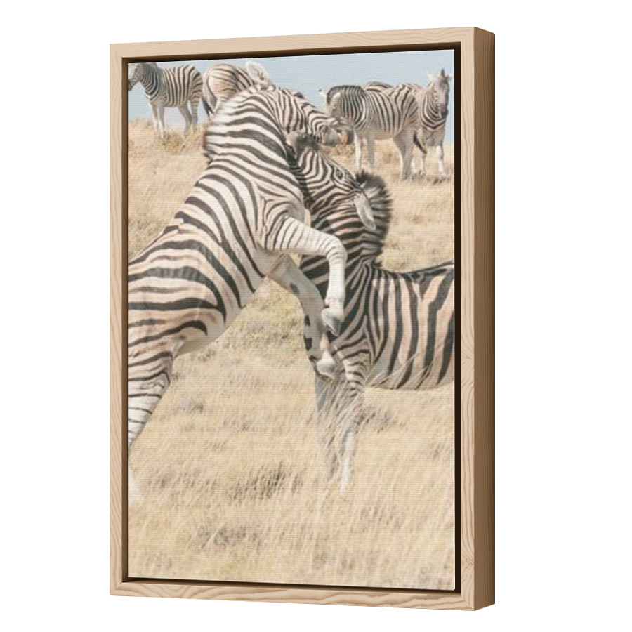 Thumbnail for Canvas - Wood Grain Floating Frame