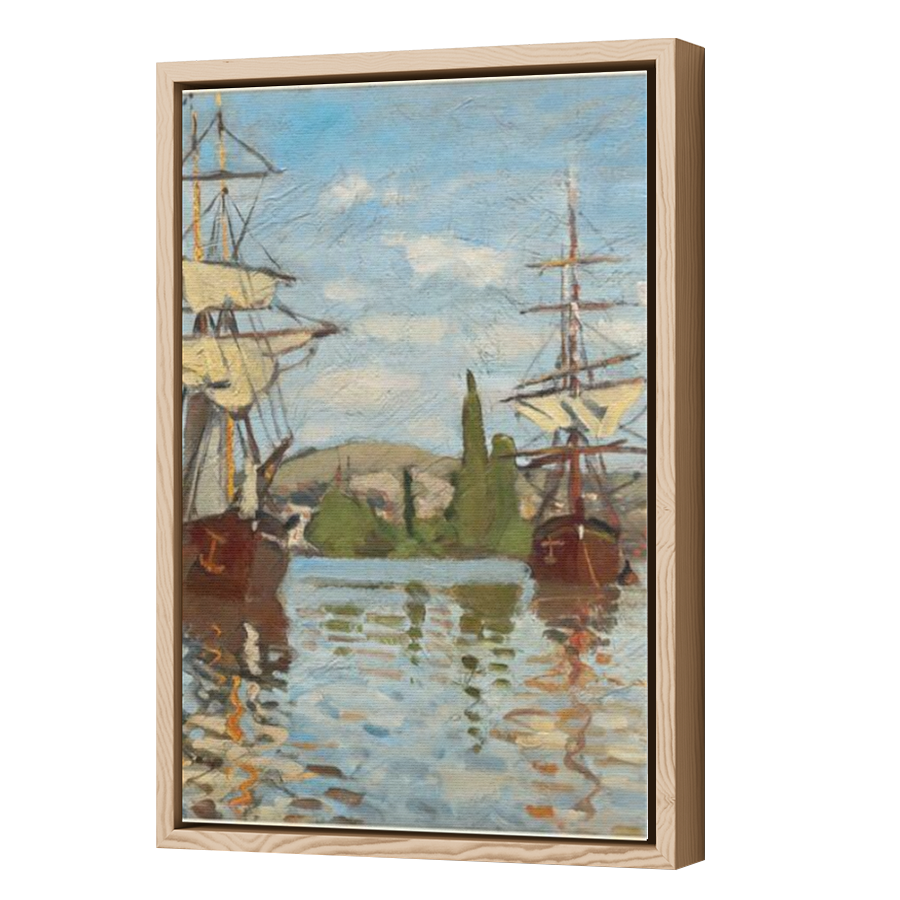 Thumbnail for Canvas - Wood Grain Floating Frame