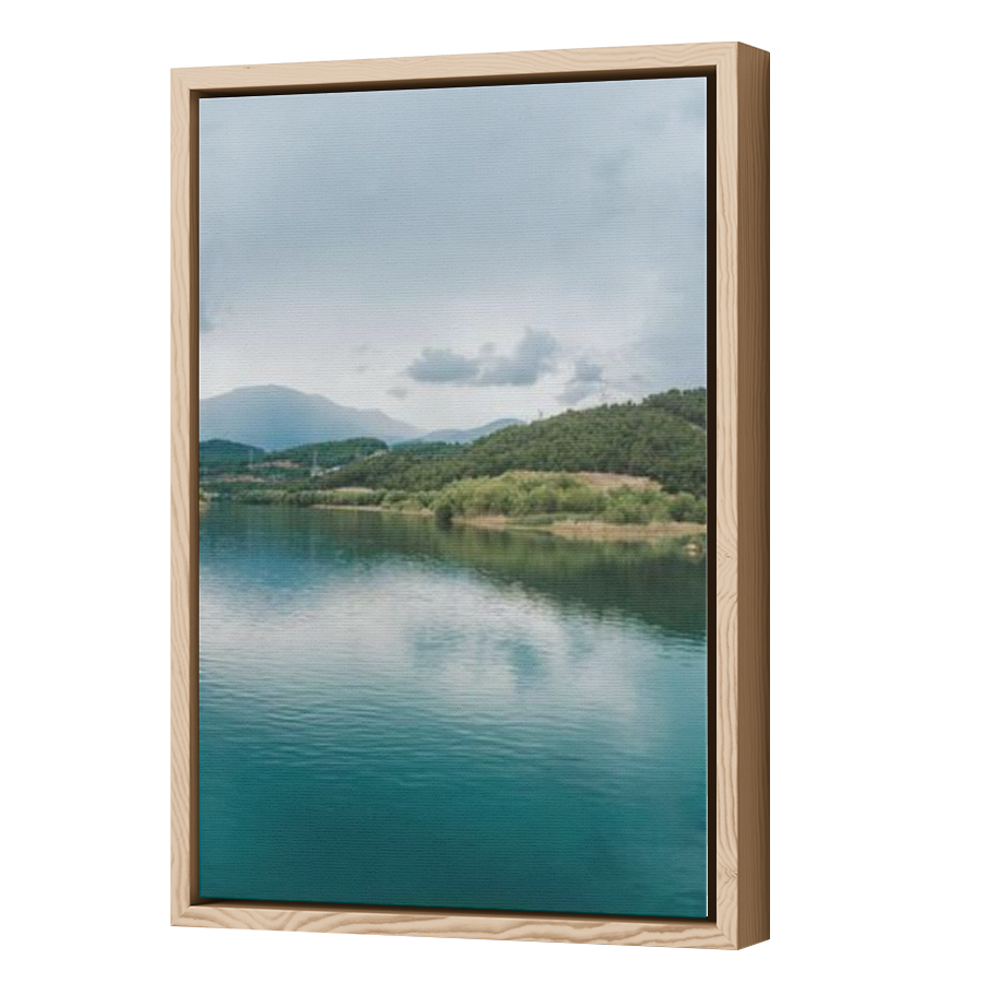 Thumbnail for Canvas - Wood Grain Floating Frame