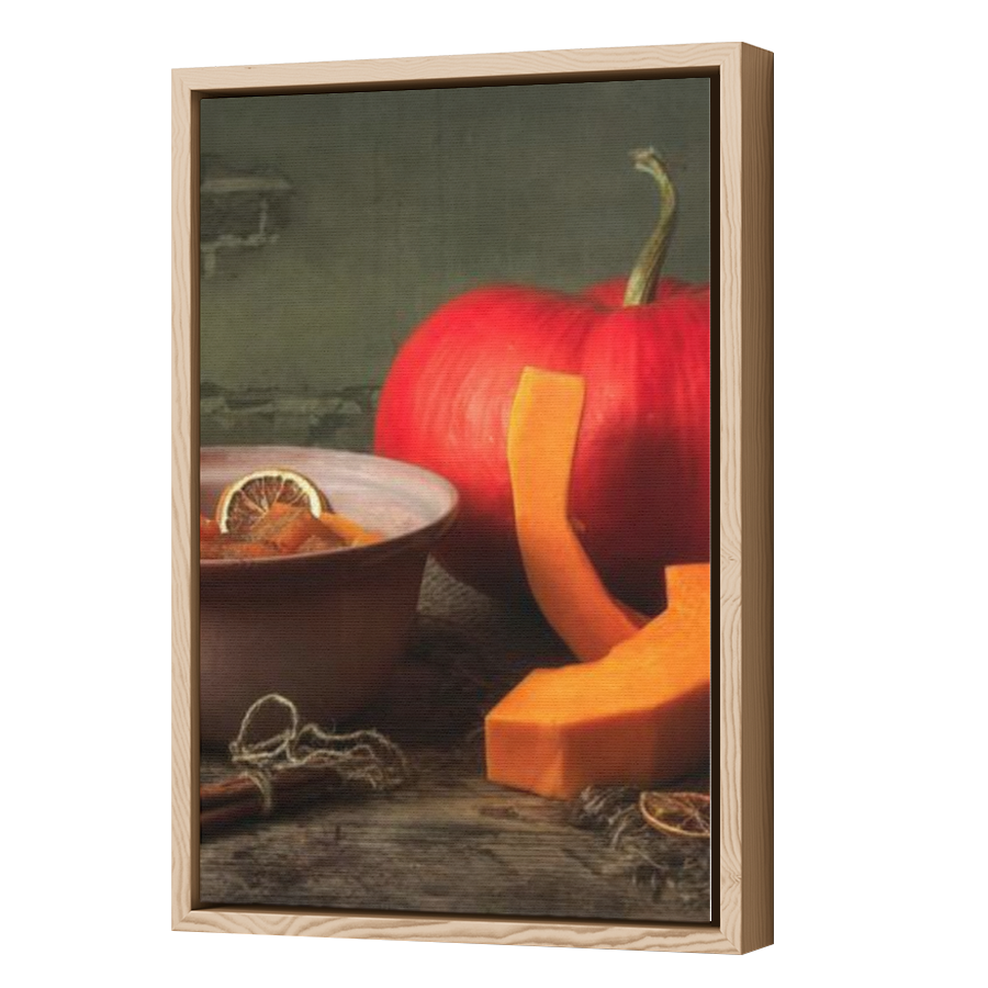 Thumbnail for Canvas - Wood Grain Floating Frame