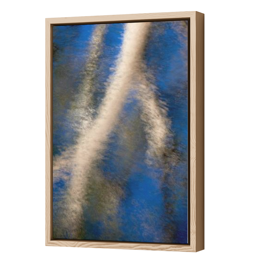 Thumbnail for Canvas - Wood Grain Floating Frame