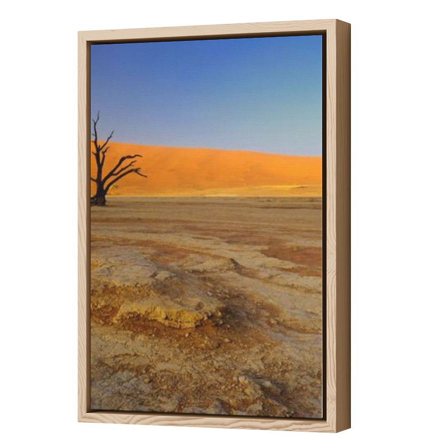 Thumbnail for Canvas - Wood Grain Floating Frame