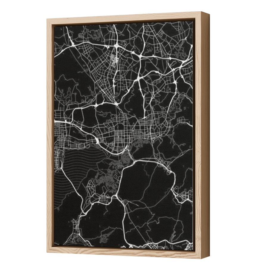 Thumbnail for Canvas - Wood Grain Floating Frame