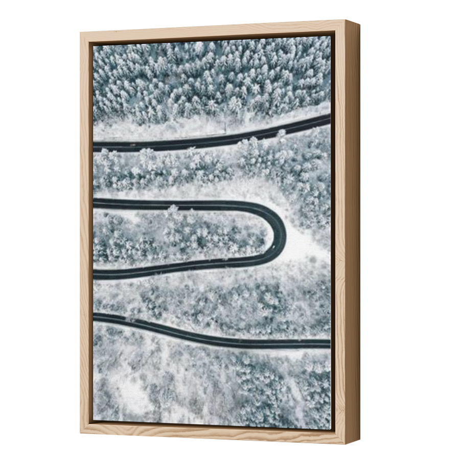 Thumbnail for Canvas - Wood Grain Floating Frame