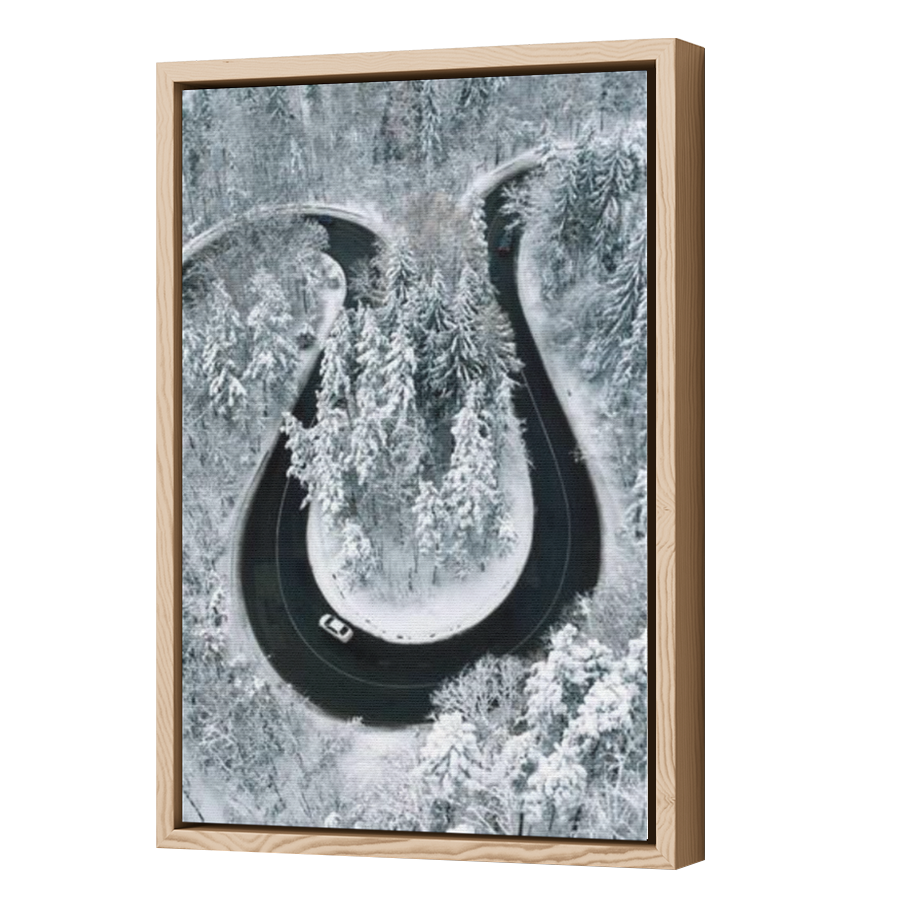 Thumbnail for Canvas - Wood Grain Floating Frame