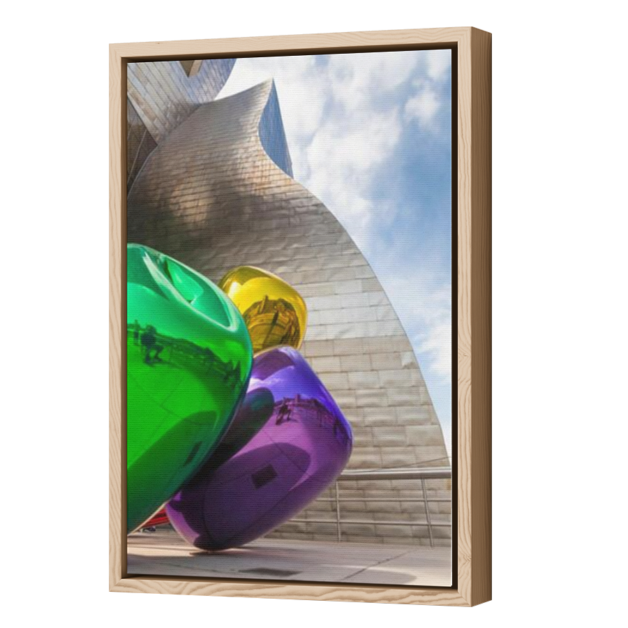 Thumbnail for Canvas - Wood Grain Floating Frame