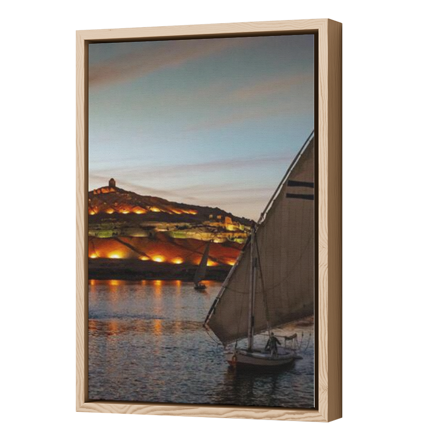 Thumbnail for Canvas - Wood Grain Floating Frame