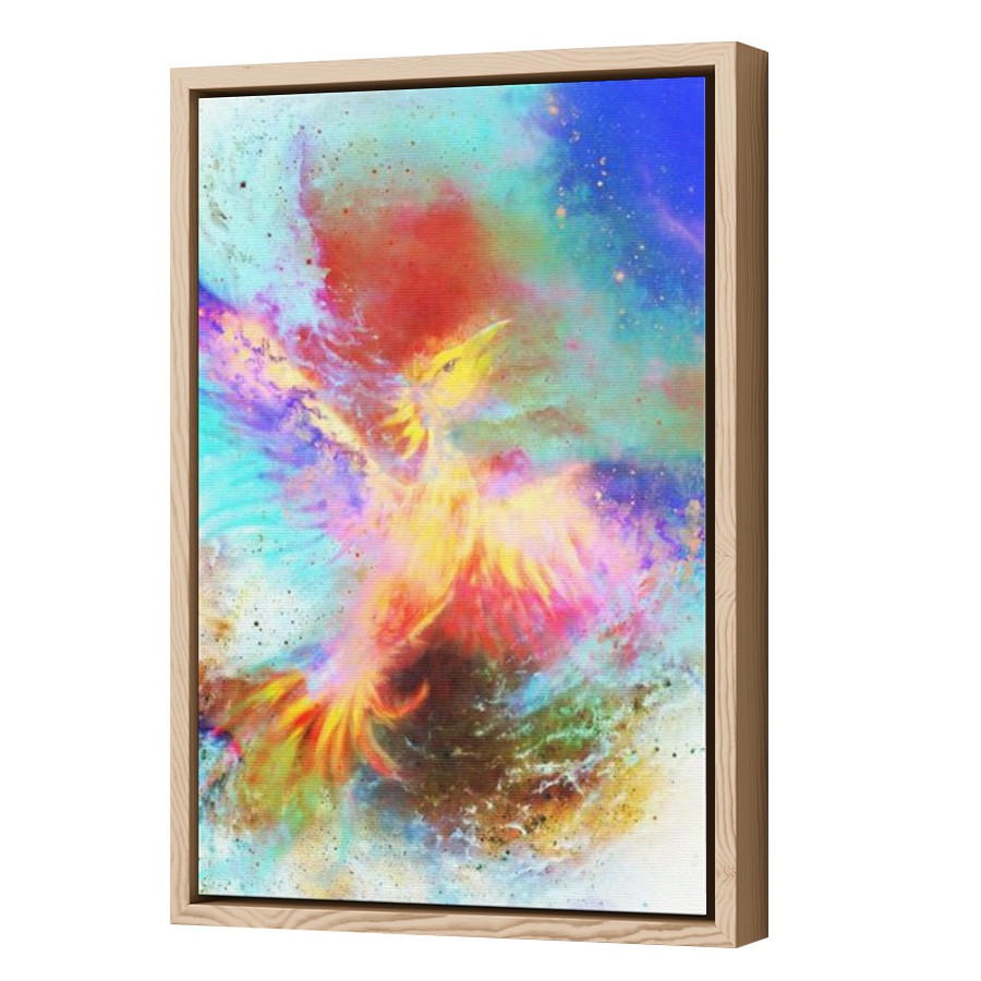Thumbnail for Canvas - Wood Grain Floating Frame