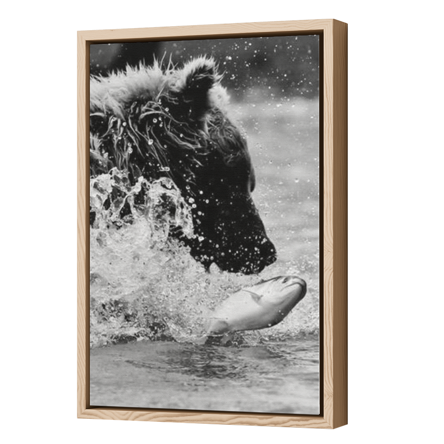 Thumbnail for Canvas - Wood Grain Floating Frame