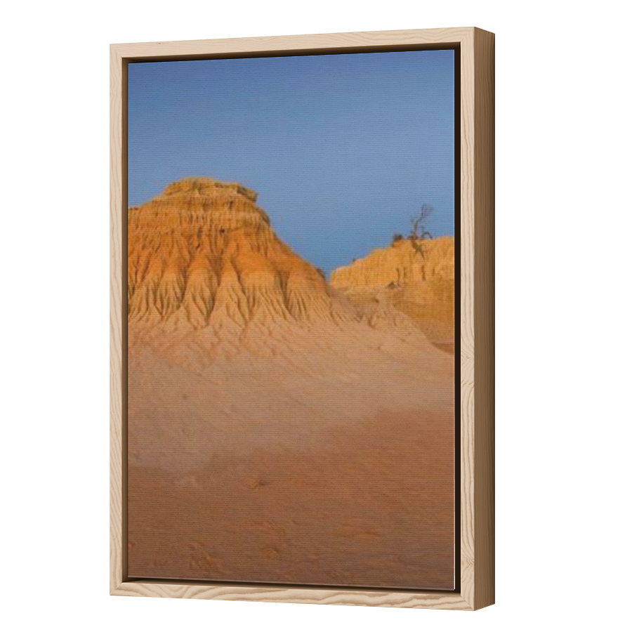 Thumbnail for Canvas - Wood Grain Floating Frame