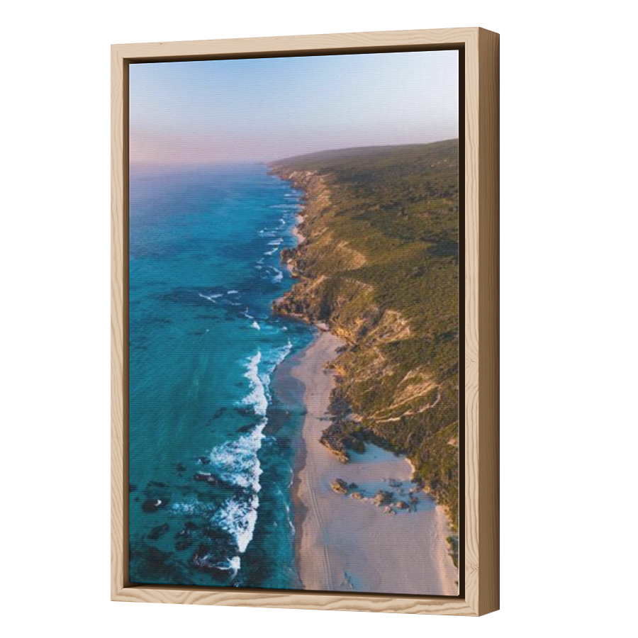 Thumbnail for Canvas - Wood Grain Floating Frame