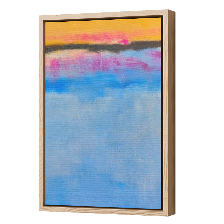 Thumbnail for Canvas - Wood Grain Floating Frame