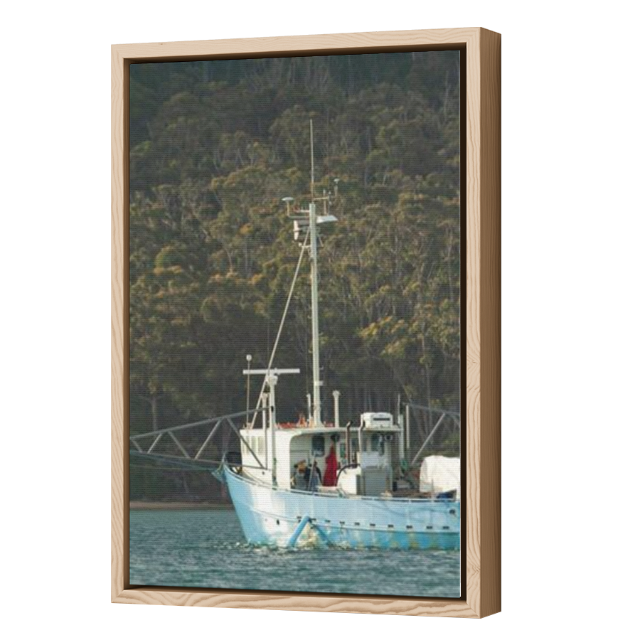 Thumbnail for Canvas - Wood Grain Floating Frame