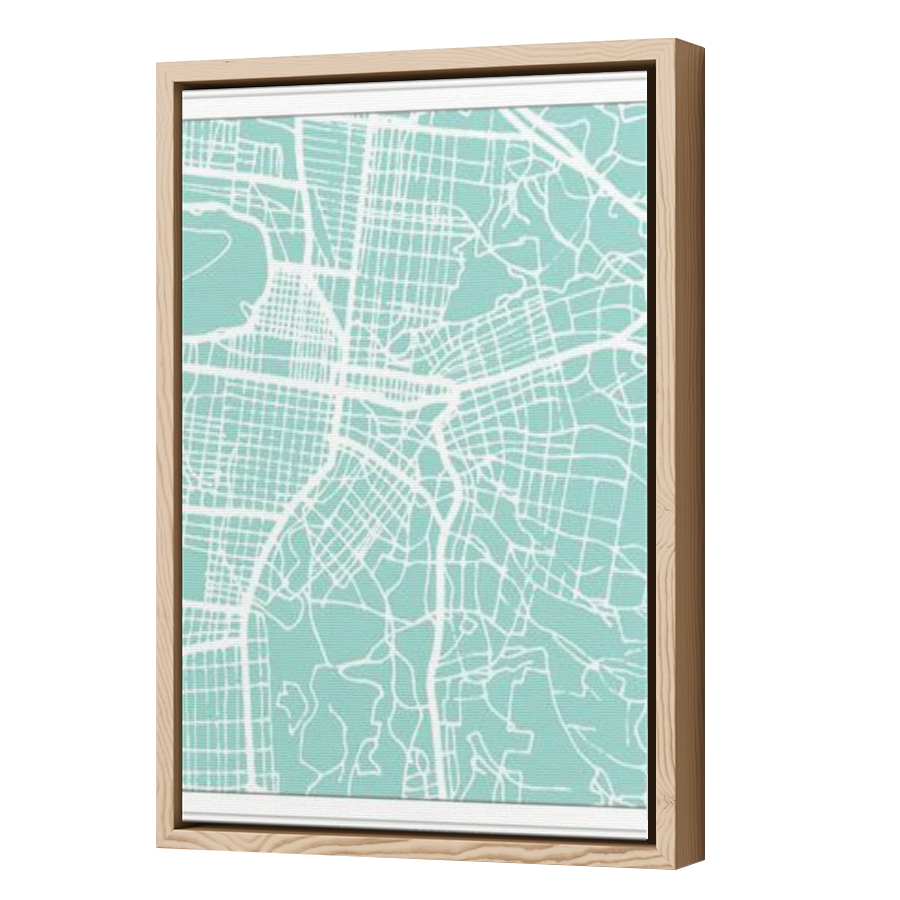 Thumbnail for Canvas - Wood Grain Floating Frame