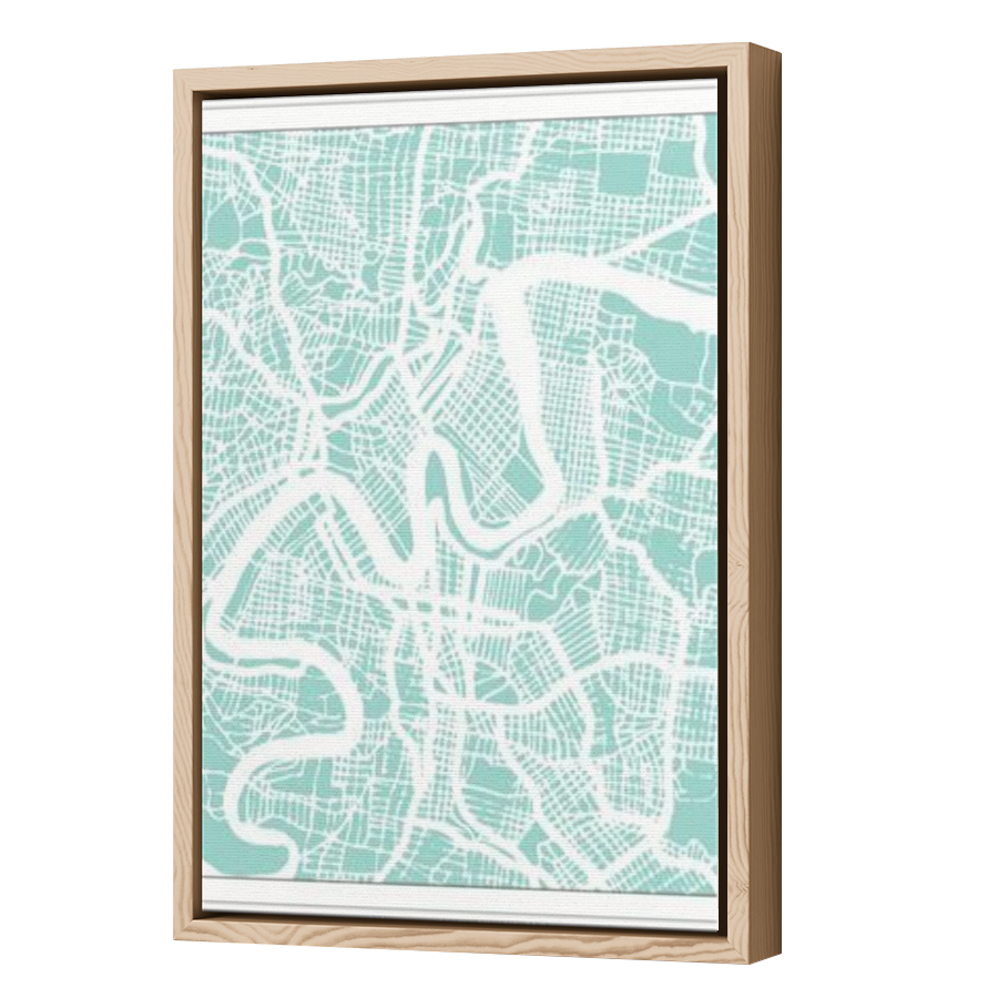 Thumbnail for Canvas - Wood Grain Floating Frame