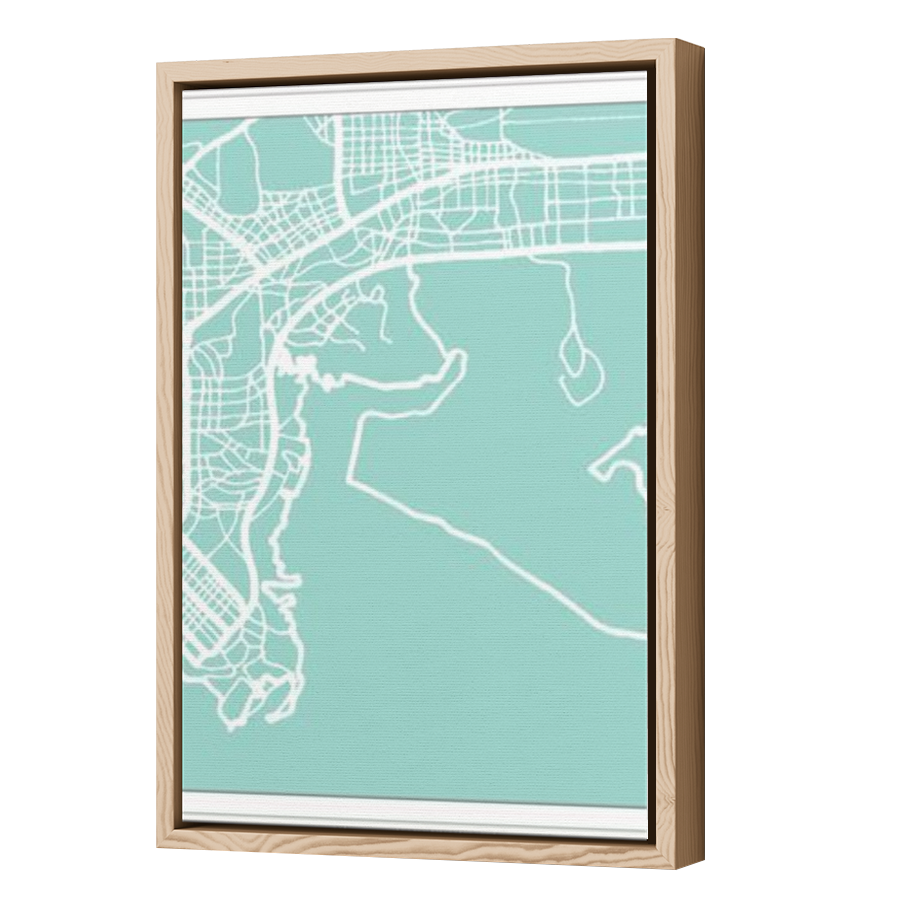 Thumbnail for Canvas - Wood Grain Floating Frame