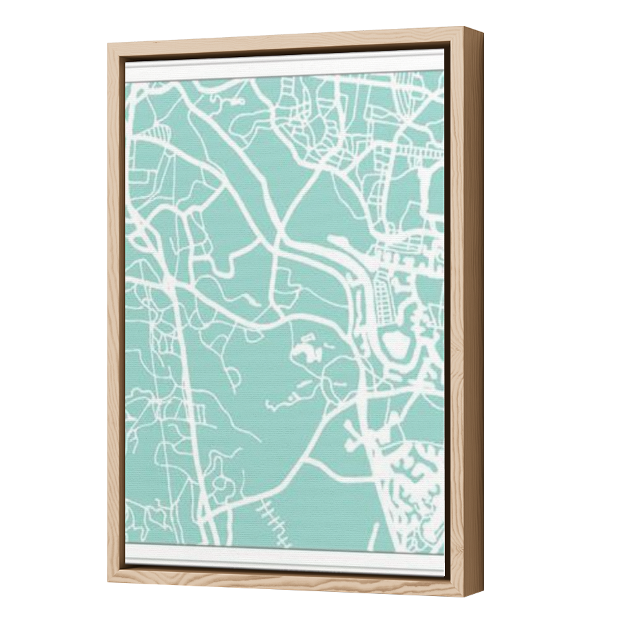 Thumbnail for Canvas - Wood Grain Floating Frame