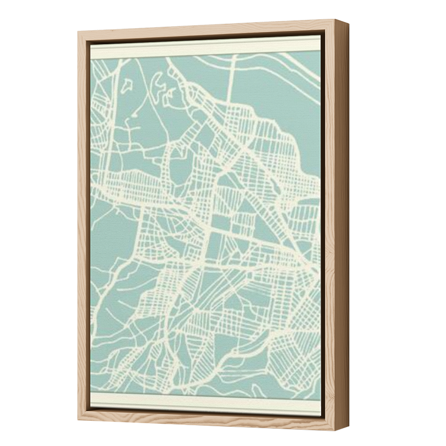 Thumbnail for Canvas - Wood Grain Floating Frame