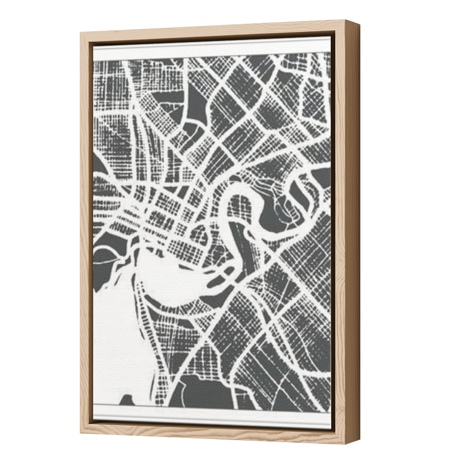 Thumbnail for Canvas - Wood Grain Floating Frame
