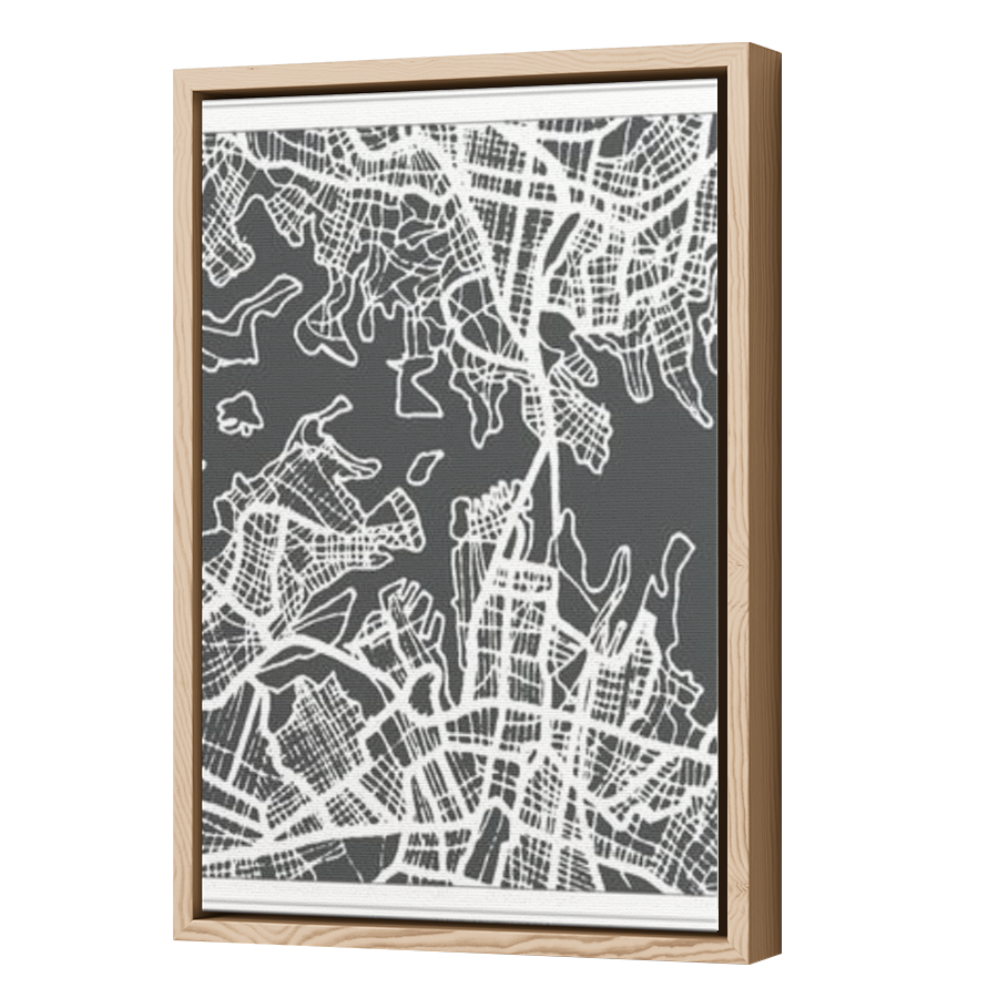 Thumbnail for Canvas - Wood Grain Floating Frame