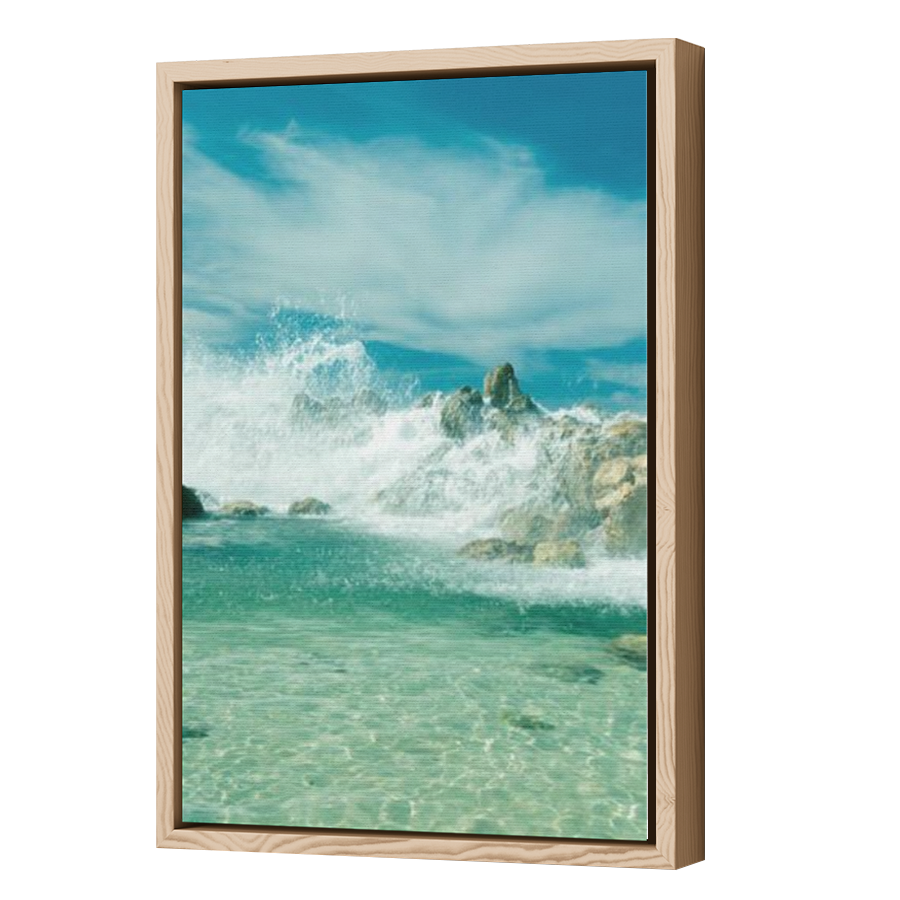 Thumbnail for Canvas - Wood Grain Floating Frame