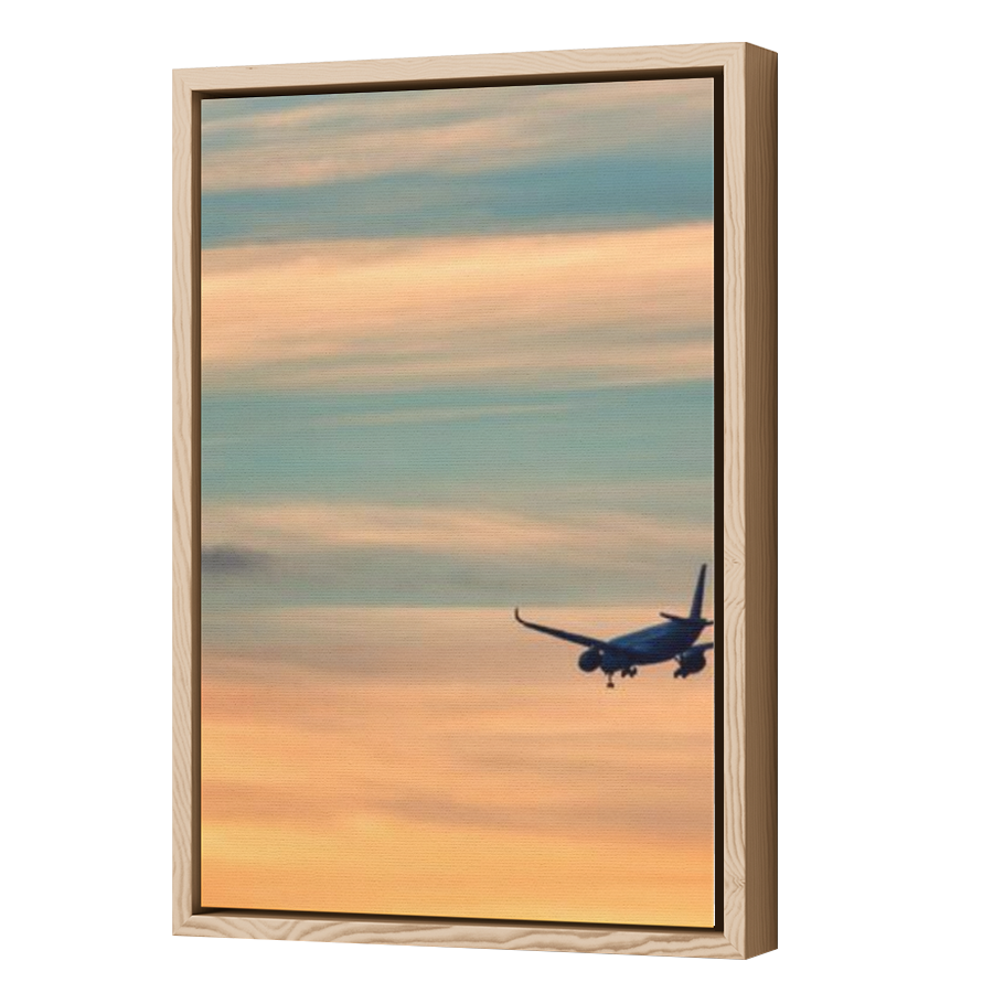 Thumbnail for Canvas - Wood Grain Floating Frame