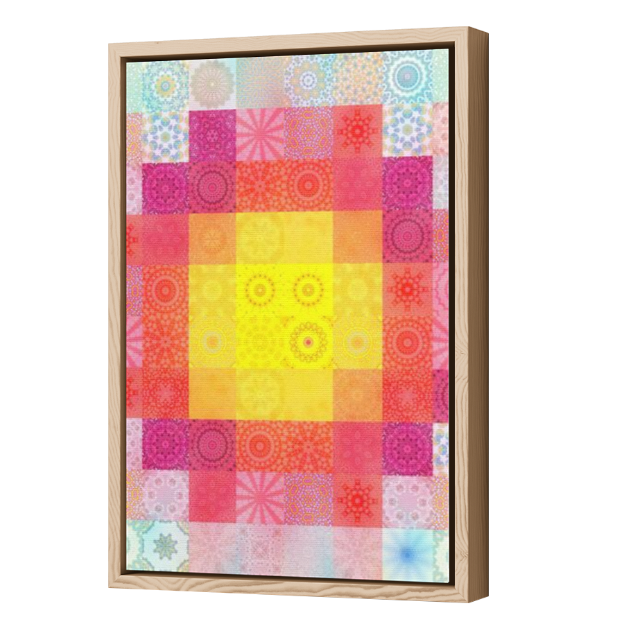 Thumbnail for Canvas - Wood Grain Floating Frame