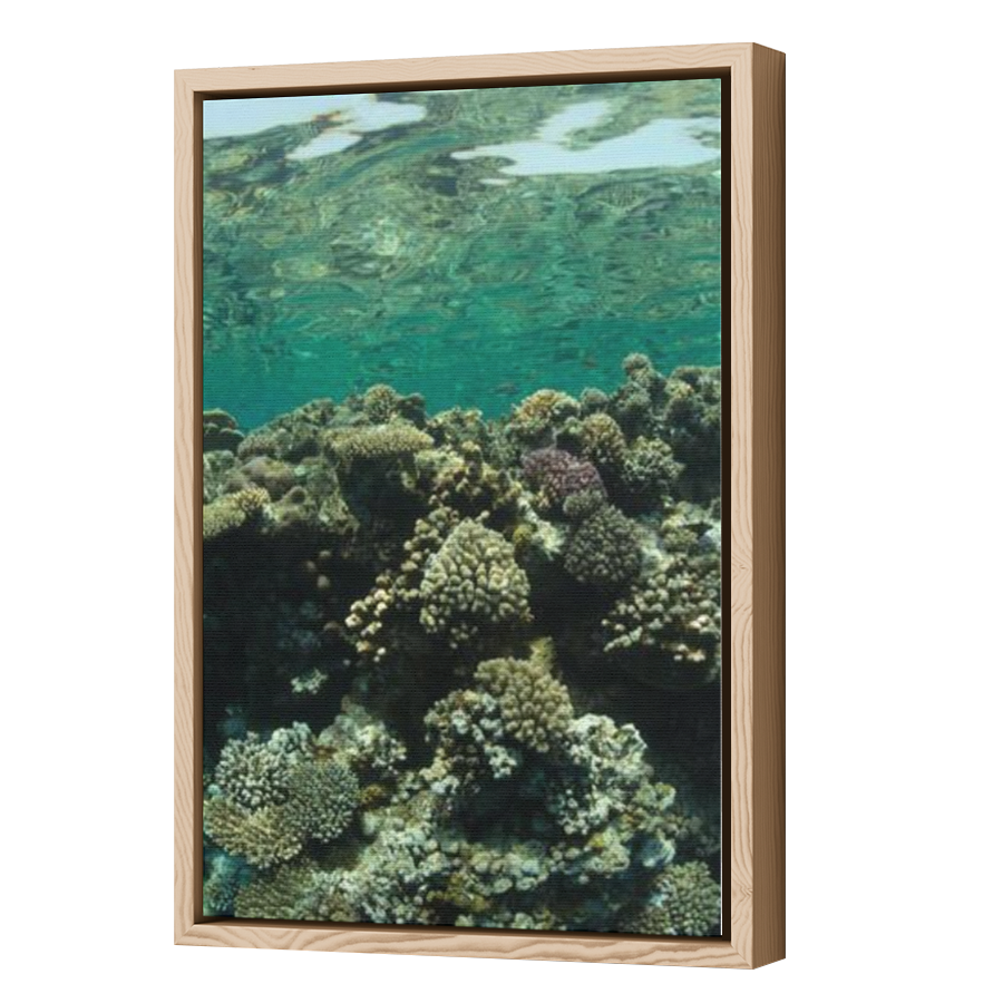 Thumbnail for Canvas - Wood Grain Floating Frame