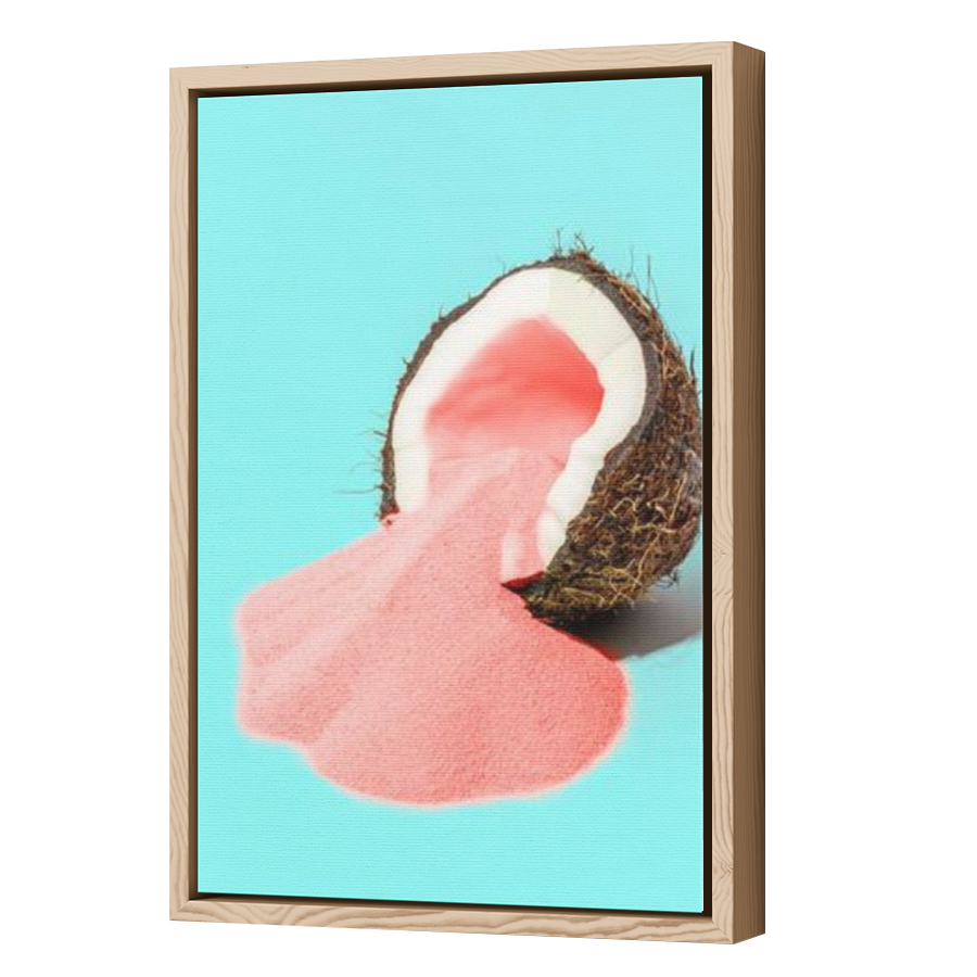Thumbnail for Canvas - Wood Grain Floating Frame