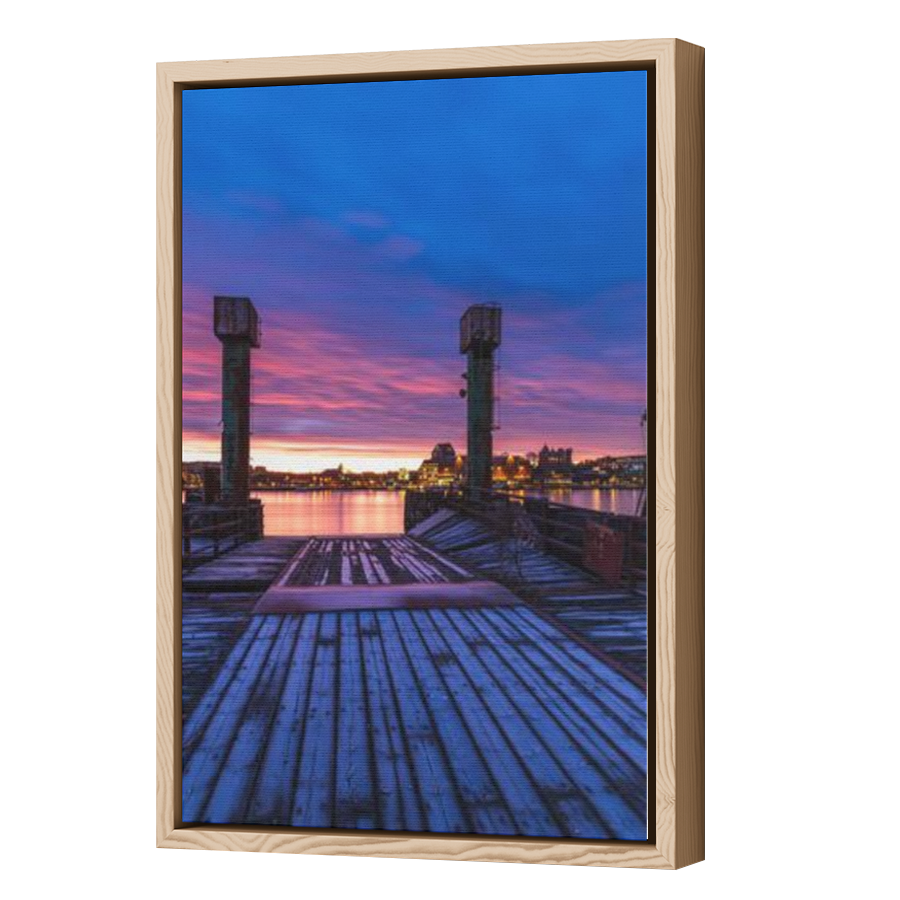 Thumbnail for Canvas - Wood Grain Floating Frame