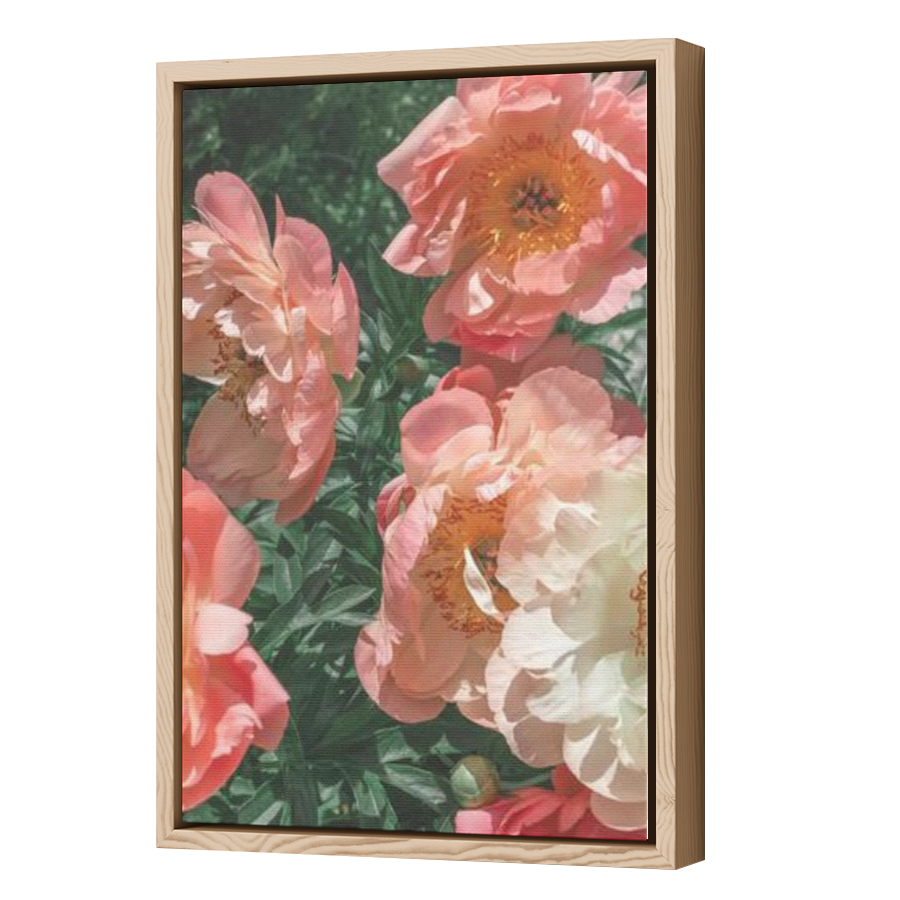 Thumbnail for Canvas - Wood Grain Floating Frame