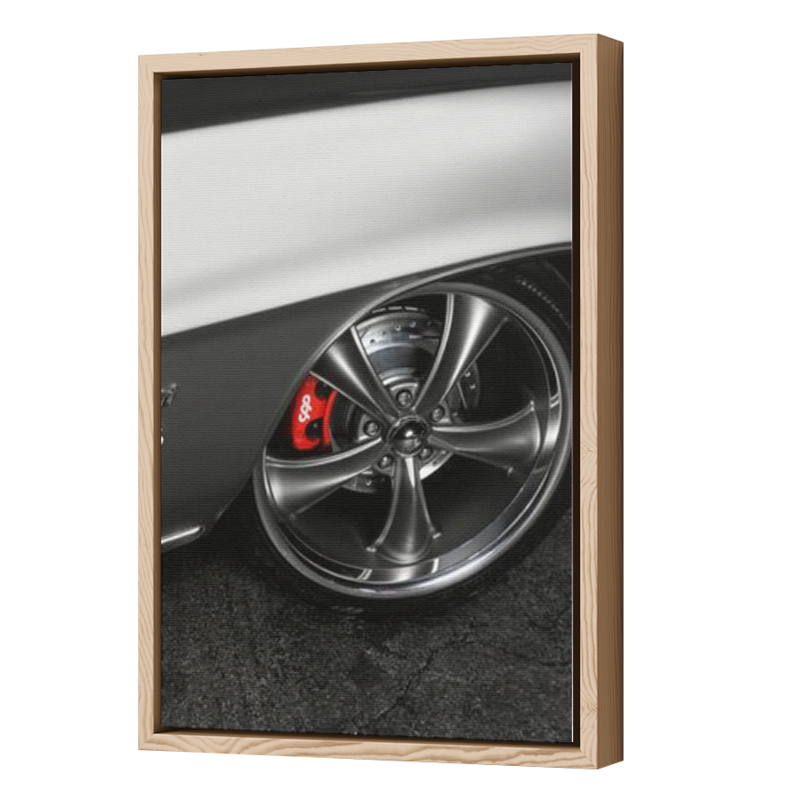 Thumbnail for Canvas - Wood Grain Floating Frame