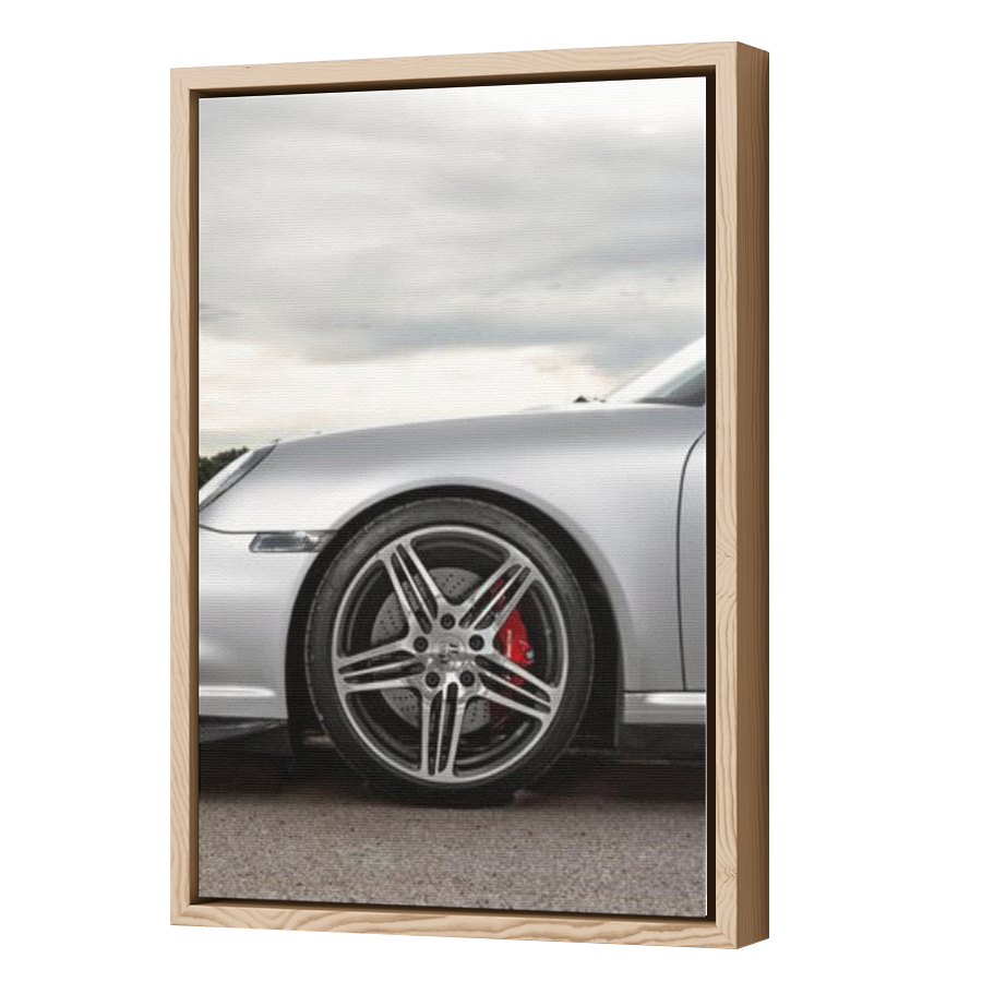 Thumbnail for Canvas - Wood Grain Floating Frame