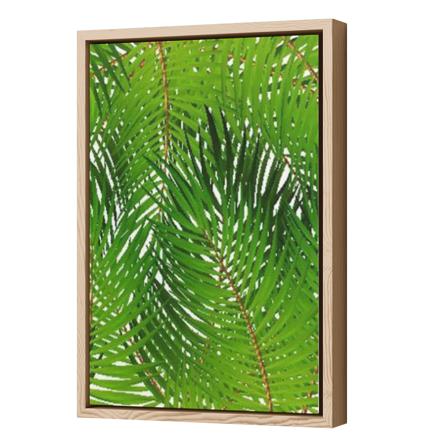 Thumbnail for Canvas - Wood Grain Floating Frame