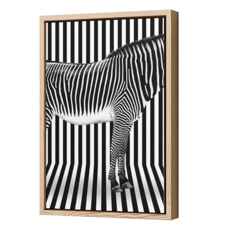 Thumbnail for Canvas - Wood Grain Floating Frame