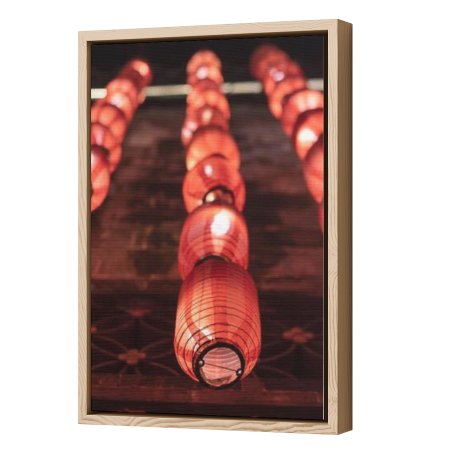 Thumbnail for Canvas - Wood Grain Floating Frame