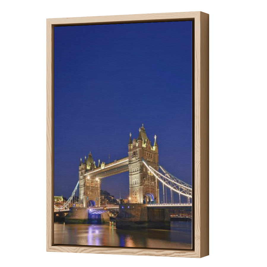 Thumbnail for Canvas - Wood Grain Floating Frame