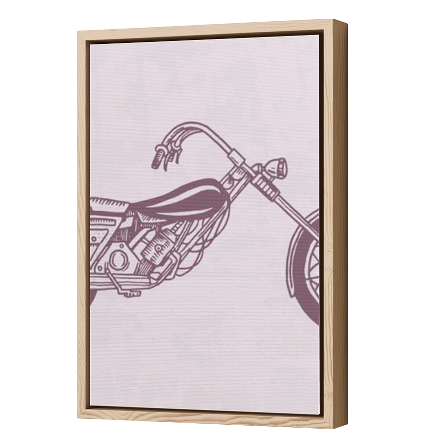 Thumbnail for Canvas - Wood Grain Floating Frame