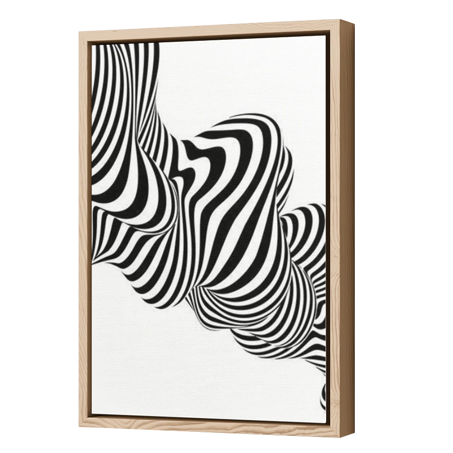 Thumbnail for Canvas - Wood Grain Floating Frame